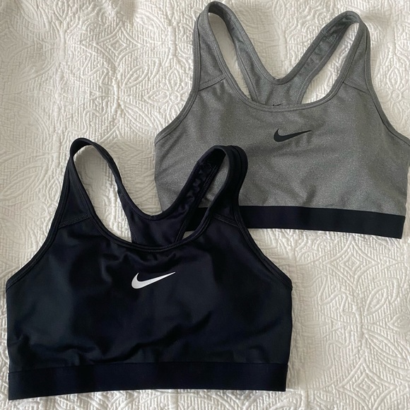 Nike Other - Nike Pro Dri Fit Gray/ Black Sports Bras